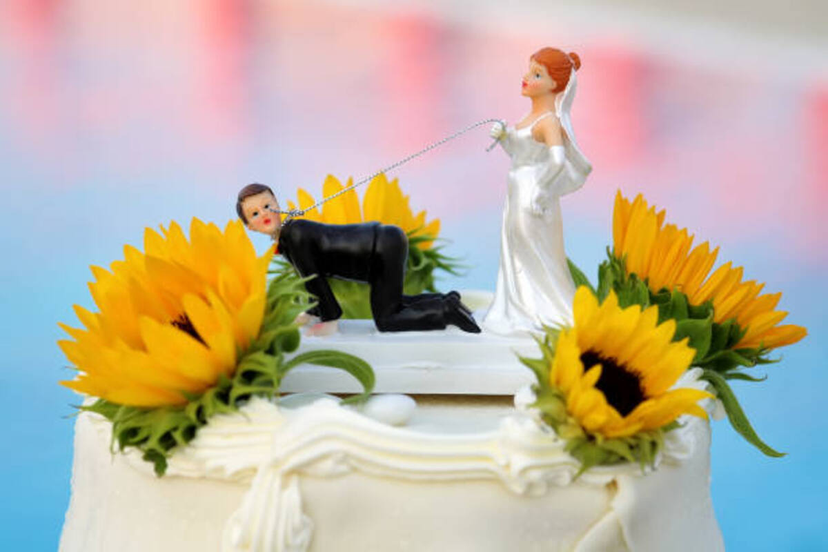 Wedding Cake Topper With Dog
