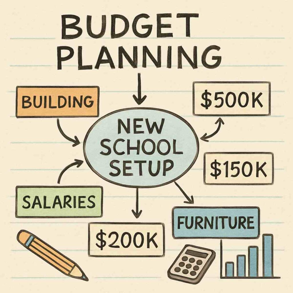 CBSE school setup cost India